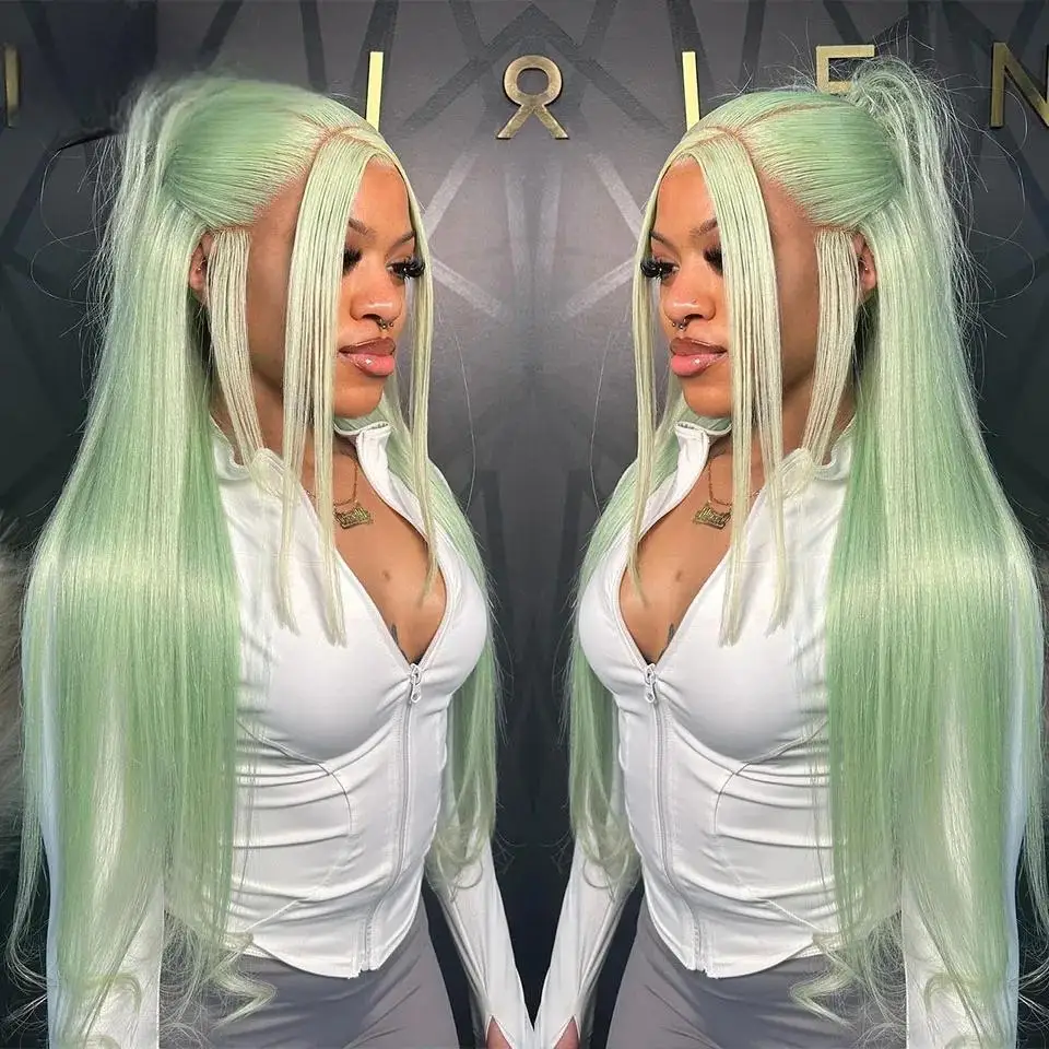 Colored Lace Front Human Hair Wig, 13x4
